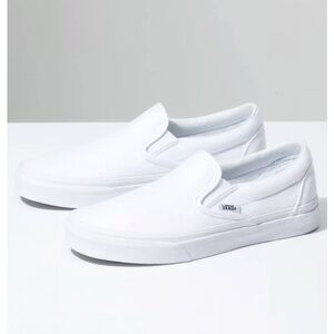 Vans Classic Pure White Slip-On Shoes
